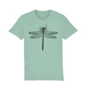 Dragonfly t-shirt in slate green