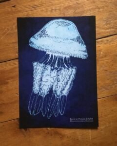 barrel jellyfish art print