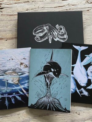 Whales Pocket Notebook Gift Set