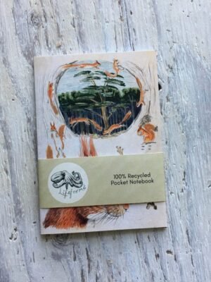 Red Squirrel Pocket Notebook 