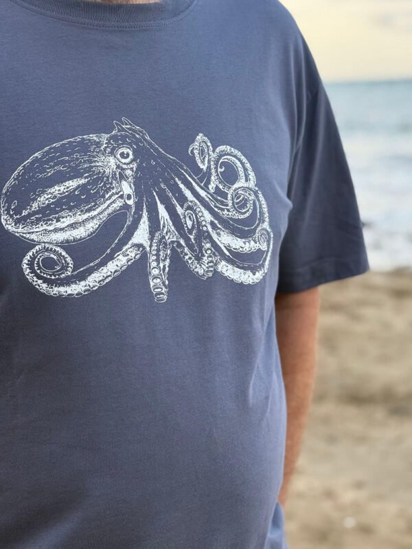 Horned Octopus T-shirt close up