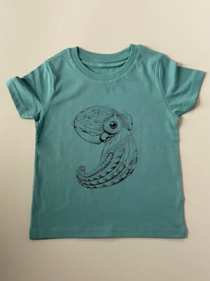 Children's curled octopus T-shirt