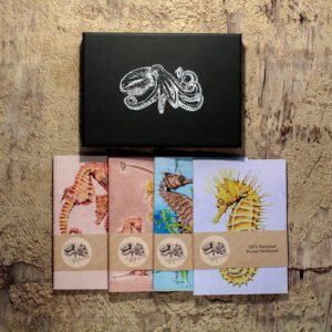 Seahorse pocket notebooks gift box