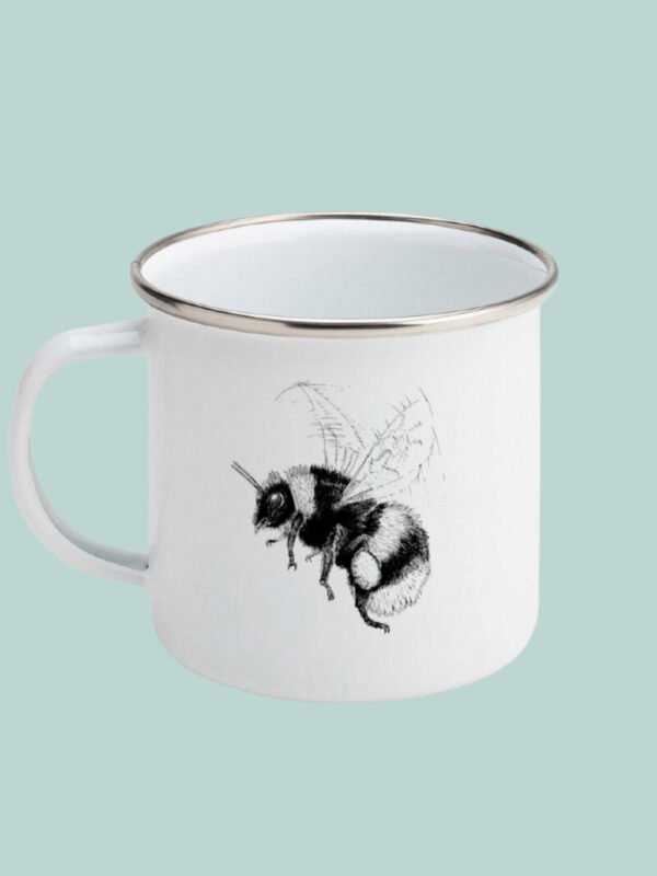 Bumblebee Enamel Mug