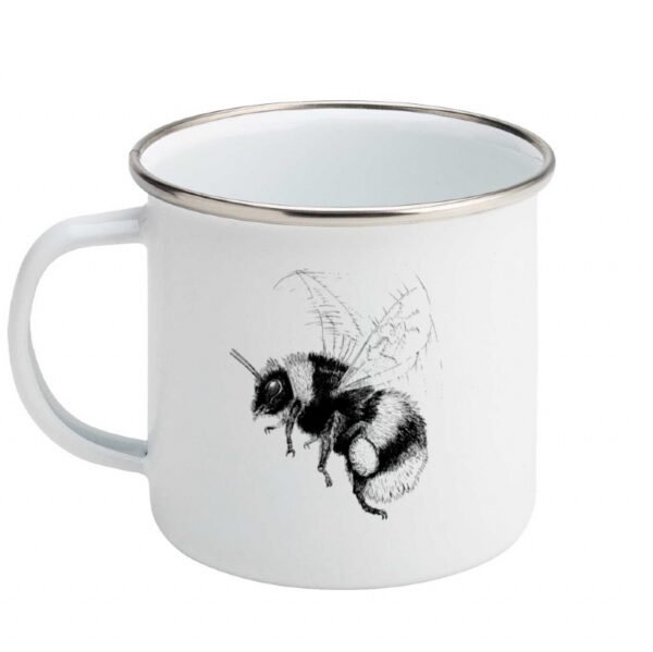 Bumblebee enamel mug