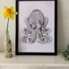 Curled Octopus Fine Art Print