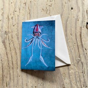 Lesser Flying Squid Greetings Card