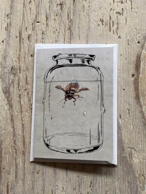 Great Diving Beetle Greetings Card
