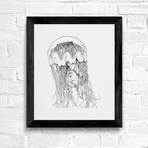 Lions mane jellyfish fine art print