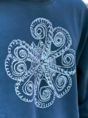 octagopus sweatshirt close-up