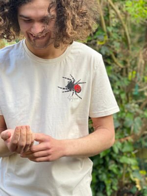 Pocket Ladybird spider T-shirt with hand painted detail