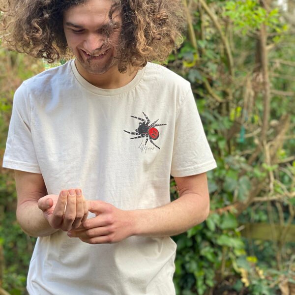 Pocket Ladybird spider T-shirt with hand painted detail