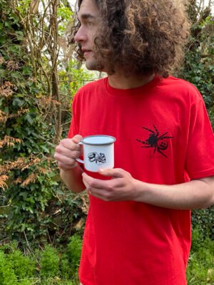 Pocket Ladybird spider t-shirt red