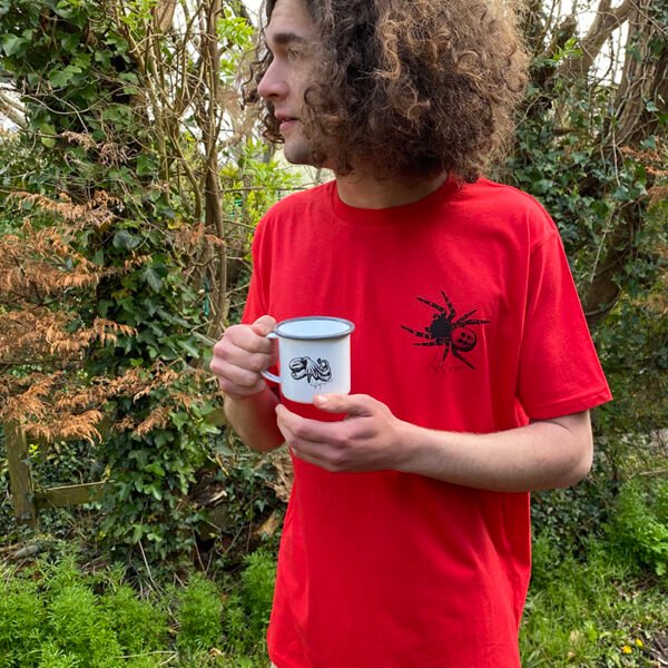 Pocket Ladybird spider t-shirt red