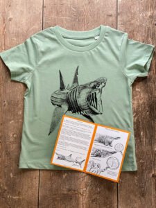 Basking shark T-shirt with leaflet