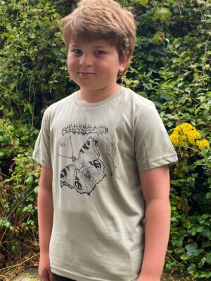 Kids peacock butterfly Life cycle T-shirt