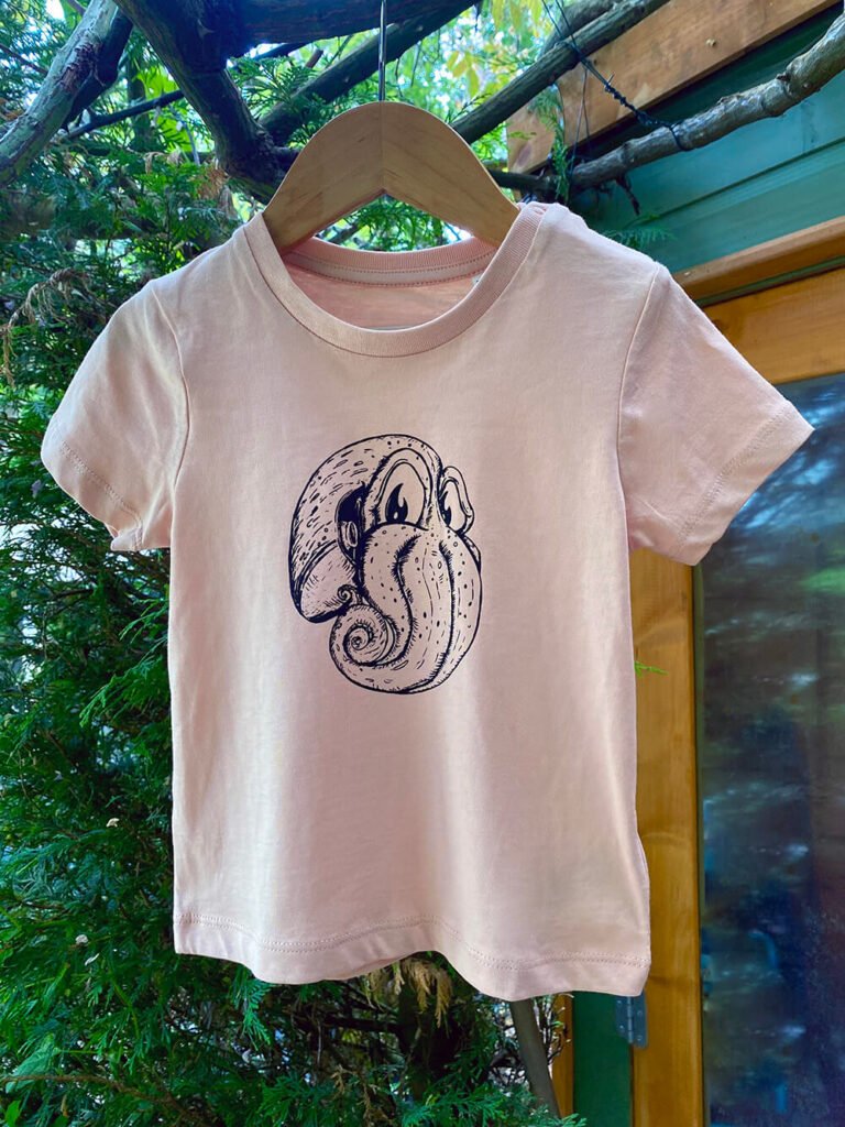 Curled Octopus Toddler T-shirt