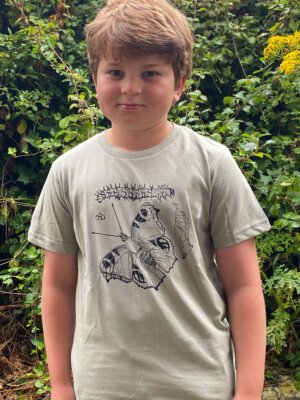 Kids peacock butterfly Life cycle T-shirt