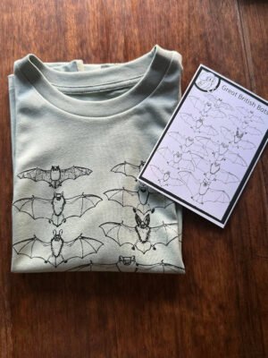 Kids bats T-shirt with info leaflet