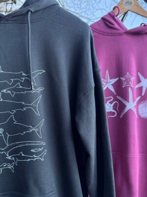 sharks and starfish hoodies