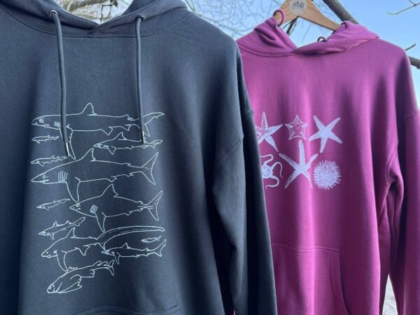 sharks and starfish hoodies