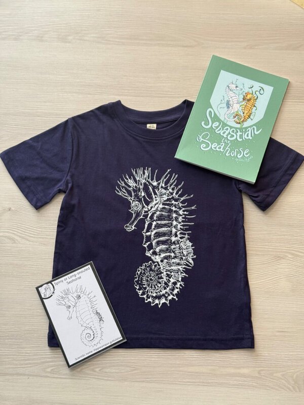 Children's Seahorse Gift Set - T-shirt and Book