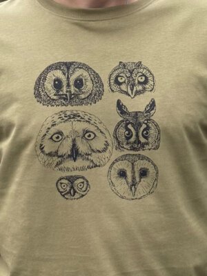 Owls Long sleeve T-shirt close up detail
