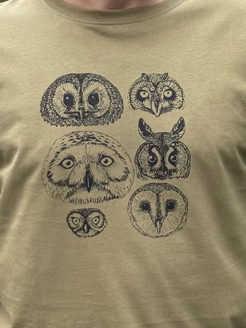 Owls Long sleeve T-shirt close up detail