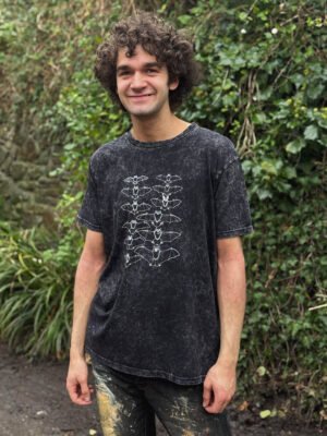 British Bats T-shirt - mottled Black